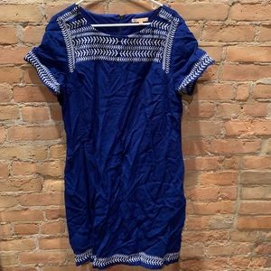 Royal Blue Boho Style Dress